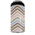 WraptorSkinz Skin Decal Wrap compatible with Yeti 16oz Tal Colster Can Cooler Insulator Zig Zag Colors 03 (COOLER NOT INCLUDED)