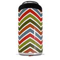 WraptorSkinz Skin Decal Wrap compatible with Yeti 16oz Tal Colster Can Cooler Insulator Zig Zag Colors 01 (COOLER NOT INCLUDED)