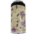 WraptorSkinz Skin Decal Wrap compatible with Yeti 16oz Tal Colster Can Cooler Insulator Flowers and Berries Purple (COOLER NOT INCLUDED)