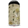 WraptorSkinz Skin Decal Wrap compatible with Yeti 16oz Tal Colster Can Cooler Insulator Flowers and Berries Yellow (COOLER NOT INCLUDED)