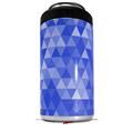WraptorSkinz Skin Decal Wrap compatible with Yeti 16oz Tal Colster Can Cooler Insulator Triangle Mosaic Blue (COOLER NOT INCLUDED)