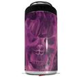 WraptorSkinz Skin Decal Wrap compatible with Yeti 16oz Tal Colster Can Cooler Insulator Flaming Fire Skull Hot Pink Fuchsia (COOLER NOT INCLUDED)