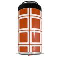 WraptorSkinz Skin Decal Wrap compatible with Yeti 16oz Tal Colster Can Cooler Insulator Squared Burnt Orange (COOLER NOT INCLUDED)