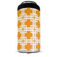 WraptorSkinz Skin Decal Wrap compatible with Yeti 16oz Tal Colster Can Cooler Insulator Boxed Orange (COOLER NOT INCLUDED)