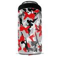 WraptorSkinz Skin Decal Wrap compatible with Yeti 16oz Tal Colster Can Cooler Insulator Sexy Girl Silhouette Camo Red (COOLER NOT INCLUDED)