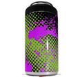 WraptorSkinz Skin Decal Wrap compatible with Yeti 16oz Tal Colster Can Cooler Insulator Halftone Splatter Hot Pink Green (COOLER NOT INCLUDED)