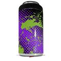 WraptorSkinz Skin Decal Wrap compatible with Yeti 16oz Tal Colster Can Cooler Insulator Halftone Splatter Green Purple (COOLER NOT INCLUDED)