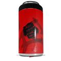 WraptorSkinz Skin Decal Wrap compatible with Yeti 16oz Tal Colster Can Cooler Insulator Oriental Dragon Black on Red (COOLER NOT INCLUDED)