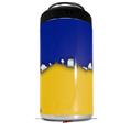 WraptorSkinz Skin Decal Wrap compatible with Yeti 16oz Tal Colster Can Cooler Insulator Ripped Colors Blue Yellow (COOLER NOT INCLUDED)