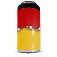 WraptorSkinz Skin Decal Wrap compatible with Yeti 16oz Tal Colster Can Cooler Insulator Ripped Colors Red Yellow (COOLER NOT INCLUDED)
