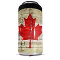 WraptorSkinz Skin Decal Wrap compatible with Yeti 16oz Tal Colster Can Cooler Insulator Painted Faded and Cracked Canadian Canada Flag (COOLER NOT INCLUDED)