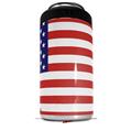 WraptorSkinz Skin Decal Wrap compatible with Yeti 16oz Tal Colster Can Cooler Insulator USA American Flag 01 (COOLER NOT INCLUDED)