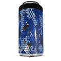 WraptorSkinz Skin Decal Wrap compatible with Yeti 16oz Tal Colster Can Cooler Insulator HEX Mesh Camo 01 Blue Bright (COOLER NOT INCLUDED)
