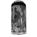 WraptorSkinz Skin Decal Wrap compatible with Yeti 16oz Tal Colster Can Cooler Insulator HEX Mesh Camo 01 Gray (COOLER NOT INCLUDED)