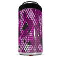 WraptorSkinz Skin Decal Wrap compatible with Yeti 16oz Tal Colster Can Cooler Insulator HEX Mesh Camo 01 Pink (COOLER NOT INCLUDED)