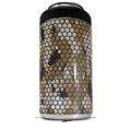 WraptorSkinz Skin Decal Wrap compatible with Yeti 16oz Tal Colster Can Cooler Insulator HEX Mesh Camo 01 Tan (COOLER NOT INCLUDED)
