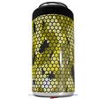 WraptorSkinz Skin Decal Wrap compatible with Yeti 16oz Tal Colster Can Cooler Insulator HEX Mesh Camo 01 Yellow (COOLER NOT INCLUDED)