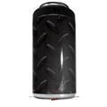 WraptorSkinz Skin Decal Wrap compatible with Yeti 16oz Tal Colster Can Cooler Insulator Diamond Plate Metal 02 Black (COOLER NOT INCLUDED)