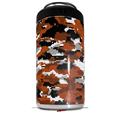 WraptorSkinz Skin Decal Wrap compatible with Yeti 16oz Tal Colster Can Cooler Insulator WraptorCamo Digital Camo Burnt Orange (COOLER NOT INCLUDED)