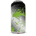 WraptorSkinz Skin Decal Wrap compatible with Yeti 16oz Tal Colster Can Cooler Insulator Halftone Splatter Green White (COOLER NOT INCLUDED)