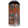 WraptorSkinz Skin Decal Wrap compatible with Yeti 16oz Tal Colster Can Cooler Insulator WraptorCamo Old School Camouflage Camo Orange Burnt (COOLER NOT INCLUDED)