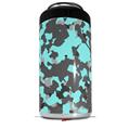 WraptorSkinz Skin Decal Wrap compatible with Yeti 16oz Tal Colster Can Cooler Insulator WraptorCamo Old School Camouflage Camo Neon Teal (COOLER NOT INCLUDED)