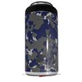WraptorSkinz Skin Decal Wrap compatible with Yeti 16oz Tal Colster Can Cooler Insulator WraptorCamo Old School Camouflage Camo Blue Navy (COOLER NOT INCLUDED)