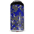 WraptorSkinz Skin Decal Wrap compatible with Yeti 16oz Tal Colster Can Cooler Insulator WraptorCamo Old School Camouflage Camo Blue Royal (COOLER NOT INCLUDED)