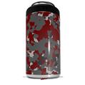 WraptorSkinz Skin Decal Wrap compatible with Yeti 16oz Tal Colster Can Cooler Insulator WraptorCamo Old School Camouflage Camo Red Dark (COOLER NOT INCLUDED)