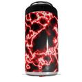 WraptorSkinz Skin Decal Wrap compatible with Yeti 16oz Tal Colster Can Cooler Insulator Electrify Red (COOLER NOT INCLUDED)