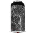 WraptorSkinz Skin Decal Wrap compatible with Yeti 16oz Tal Colster Can Cooler Insulator Marble Granite 06 Black Gray (COOLER NOT INCLUDED)