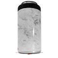 WraptorSkinz Skin Decal Wrap compatible with Yeti 16oz Tal Colster Can Cooler Insulator Marble Granite 07 White Gray (COOLER NOT INCLUDED)