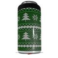 WraptorSkinz Skin Decal Wrap compatible with Yeti 16oz Tal Colster Can Cooler Insulator Ugly Holiday Christmas Sweater - Christmas Trees Green 01 (COOLER NOT INCLUDED)