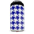 WraptorSkinz Skin Decal Wrap compatible with Yeti 16oz Tal Colster Can Cooler Insulator Houndstooth Royal Blue (COOLER NOT INCLUDED)