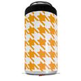 WraptorSkinz Skin Decal Wrap compatible with Yeti 16oz Tal Colster Can Cooler Insulator Houndstooth Orange (COOLER NOT INCLUDED)