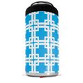 WraptorSkinz Skin Decal Wrap compatible with Yeti 16oz Tal Colster Can Cooler Insulator Boxed Neon Blue (COOLER NOT INCLUDED)