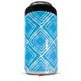 WraptorSkinz Skin Decal Wrap compatible with Yeti 16oz Tal Colster Can Cooler Insulator Wavey Neon Blue (COOLER NOT INCLUDED)