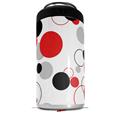 WraptorSkinz Skin Decal Wrap compatible with Yeti 16oz Tal Colster Can Cooler Insulator Lots of Dots Red on White (COOLER NOT INCLUDED)
