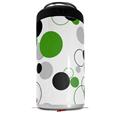 WraptorSkinz Skin Decal Wrap compatible with Yeti 16oz Tal Colster Can Cooler Insulator Lots of Dots Green on White (COOLER NOT INCLUDED)