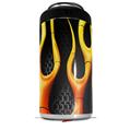 WraptorSkinz Skin Decal Wrap compatible with Yeti 16oz Tal Colster Can Cooler Insulator Metal Flames (COOLER NOT INCLUDED)