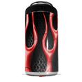 WraptorSkinz Skin Decal Wrap compatible with Yeti 16oz Tal Colster Can Cooler Insulator Metal Flames Red (COOLER NOT INCLUDED)