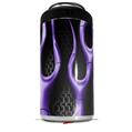 WraptorSkinz Skin Decal Wrap compatible with Yeti 16oz Tal Colster Can Cooler Insulator Metal Flames Purple (COOLER NOT INCLUDED)