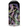 WraptorSkinz Skin Decal Wrap compatible with Yeti 16oz Tal Colster Can Cooler Insulator Neon Swoosh on Black (COOLER NOT INCLUDED)