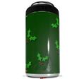 WraptorSkinz Skin Decal Wrap compatible with Yeti 16oz Tal Colster Can Cooler Insulator Christmas Holly Leaves on Green (COOLER NOT INCLUDED)
