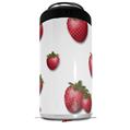 WraptorSkinz Skin Decal Wrap compatible with Yeti 16oz Tal Colster Can Cooler Insulator Strawberries on White (COOLER NOT INCLUDED)