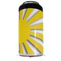 WraptorSkinz Skin Decal Wrap compatible with Yeti 16oz Tal Colster Can Cooler Insulator Rising Sun Japanese Flag Yellow (COOLER NOT INCLUDED)