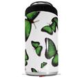 WraptorSkinz Skin Decal Wrap compatible with Yeti 16oz Tal Colster Can Cooler Insulator Butterflies Green (COOLER NOT INCLUDED)