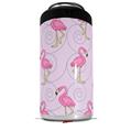 WraptorSkinz Skin Decal Wrap compatible with Yeti 16oz Tal Colster Can Cooler Insulator Flamingos on Pink (COOLER NOT INCLUDED)