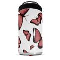 WraptorSkinz Skin Decal Wrap compatible with Yeti 16oz Tal Colster Can Cooler Insulator Butterflies Pink (COOLER NOT INCLUDED)