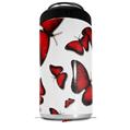 WraptorSkinz Skin Decal Wrap compatible with Yeti 16oz Tal Colster Can Cooler Insulator Butterflies Red (COOLER NOT INCLUDED)